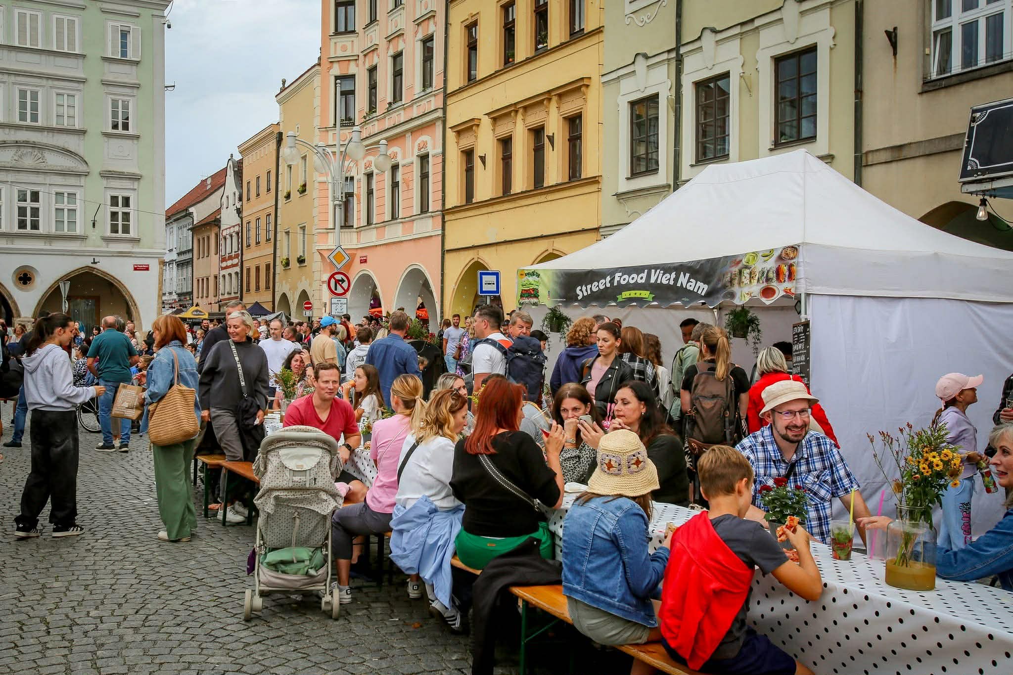 Food stánek na festivalu